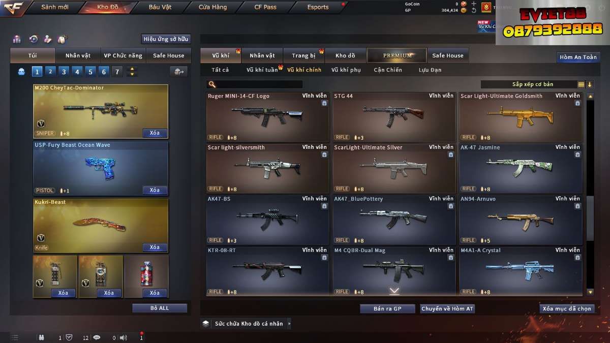shop acc cf uy tin gia re